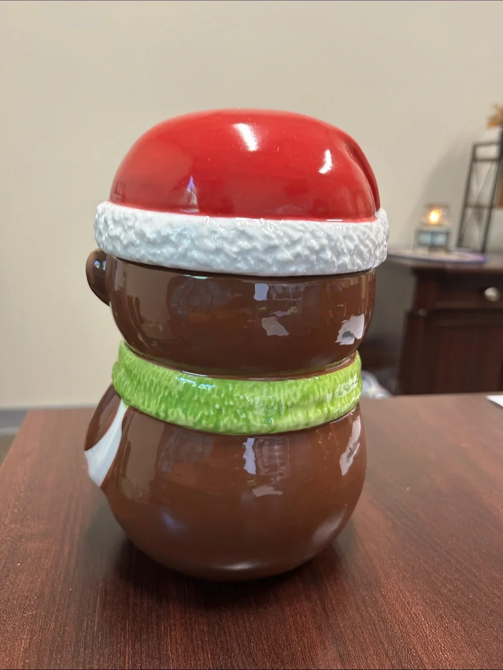 Yankee Candle Owl Jar in Red, Brown & Green